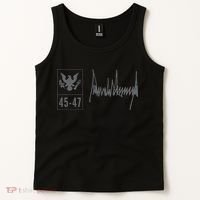 45-47 Number 45 Jersey 47th Anniversary 4th July Flag Grunge Tank Top thumb 2