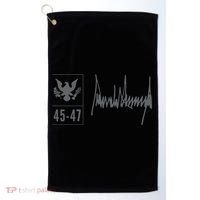 45-47 Number 45 Jersey 47th Anniversary 4th July Flag Grunge Golf Towel thumb 0