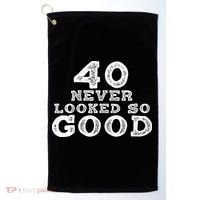 40 Never Looked So Good , 40th Birthday Over The Hill Golf Towel thumb 0