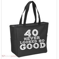 40 Never Looked So Good , 40th Birthday Over The Hill Tote Bag thumb 2