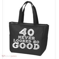 40 Never Looked So Good , 40th Birthday Over The Hill Tote Bag thumb 3