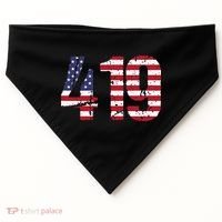 419 Ohio Area Code USA-Made Doggie Bandana thumb 0