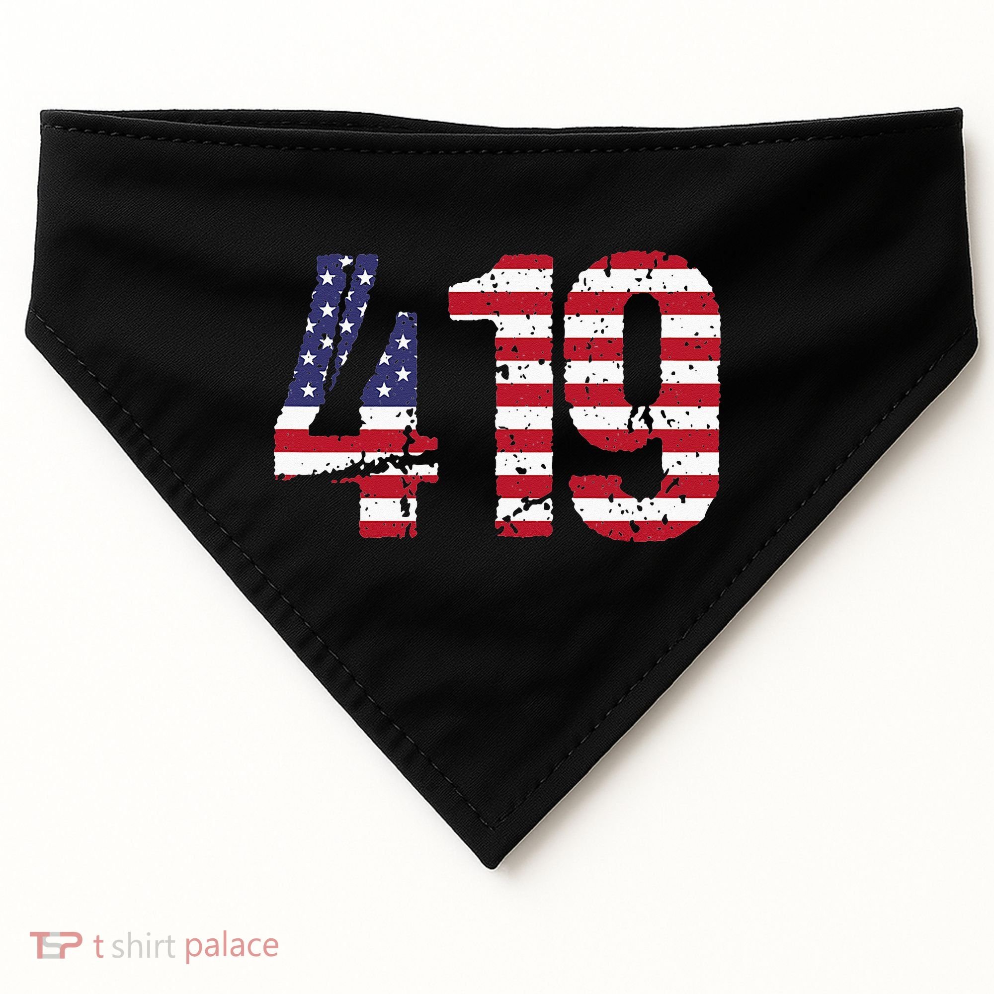 419 Ohio Area Code USA-Made Doggie Bandana