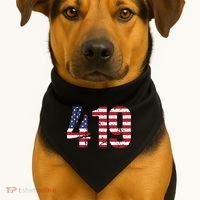 419 Ohio Area Code USA-Made Doggie Bandana thumb 1