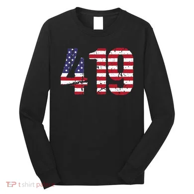 419 Ohio Area Code Long Sleeve Shirt