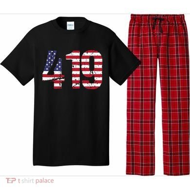 419 Ohio Area Code Pajama Set