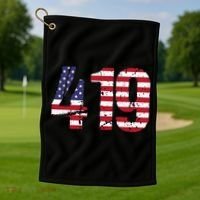 419 Ohio Area Code Golf Towel thumb 1