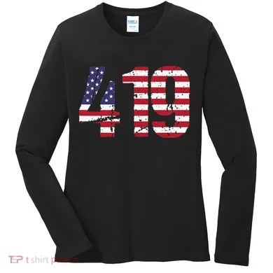 419 Ohio Area Code Women's Long Sleeve Shirt