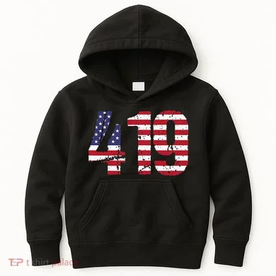 419 Ohio Area Code Kids Hoodie