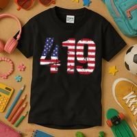 419 Ohio Area Code Kids T-Shirt thumb 3