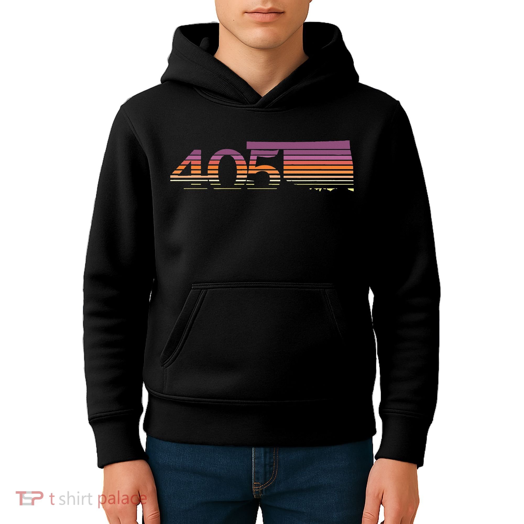 405 Oklahoma City Souvenir Gift Okc Kids Hoodie