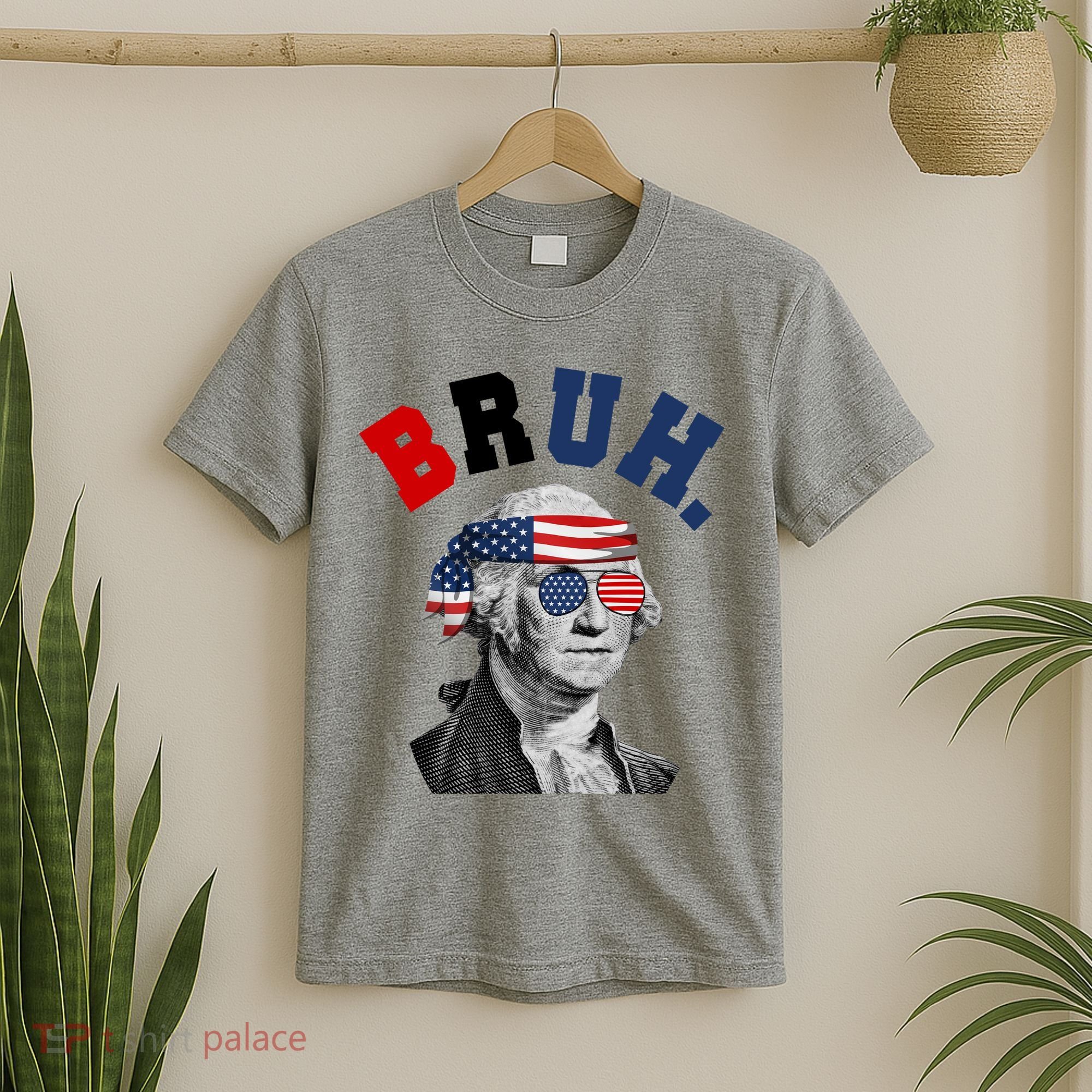 4th Of July George Washington Bruh Usa Funny Festive T-Shirt