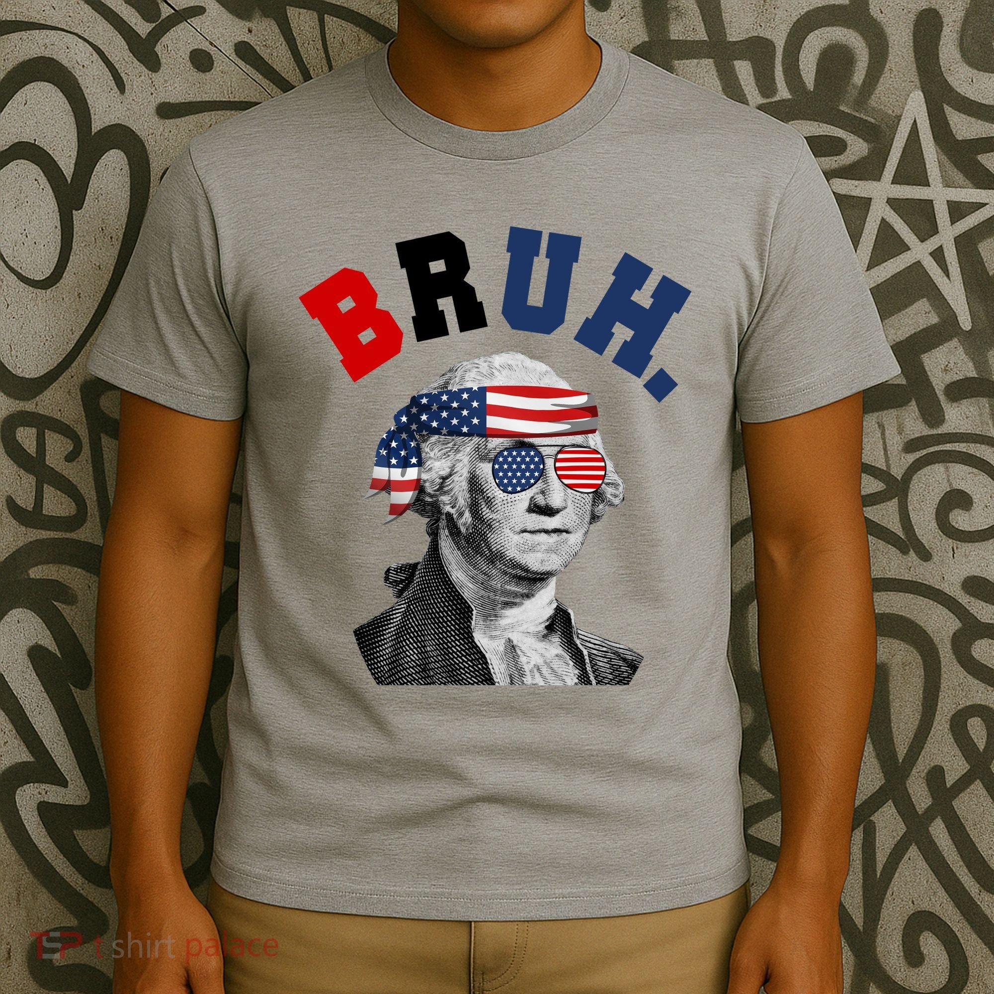 4th Of July George Washington Bruh Usa Funny Festive T-Shirt