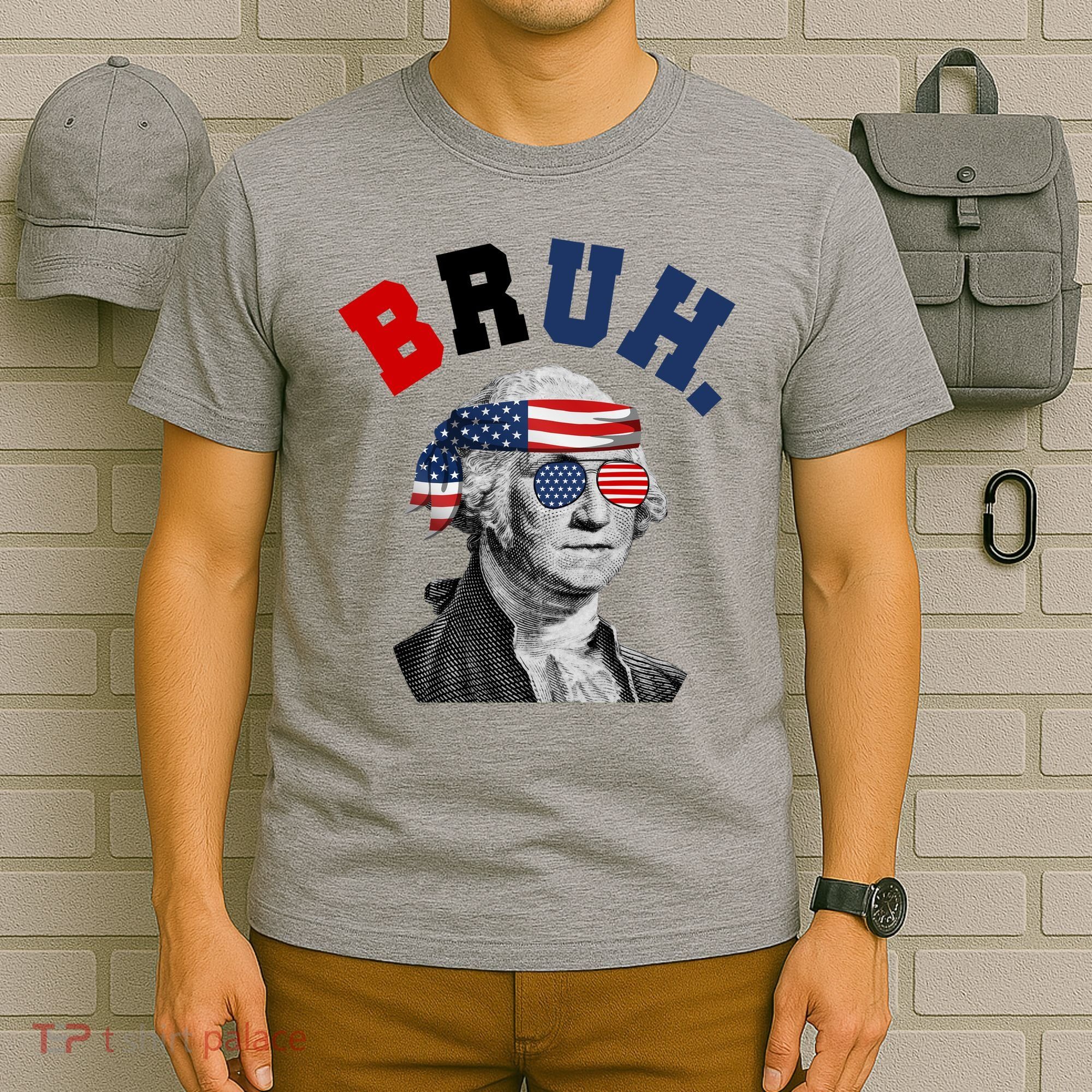 4th Of July George Washington Bruh Usa Funny Festive T-Shirt