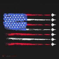 4th Of July Jet American Flag Patriotic Usa T-Shirt thumb 7