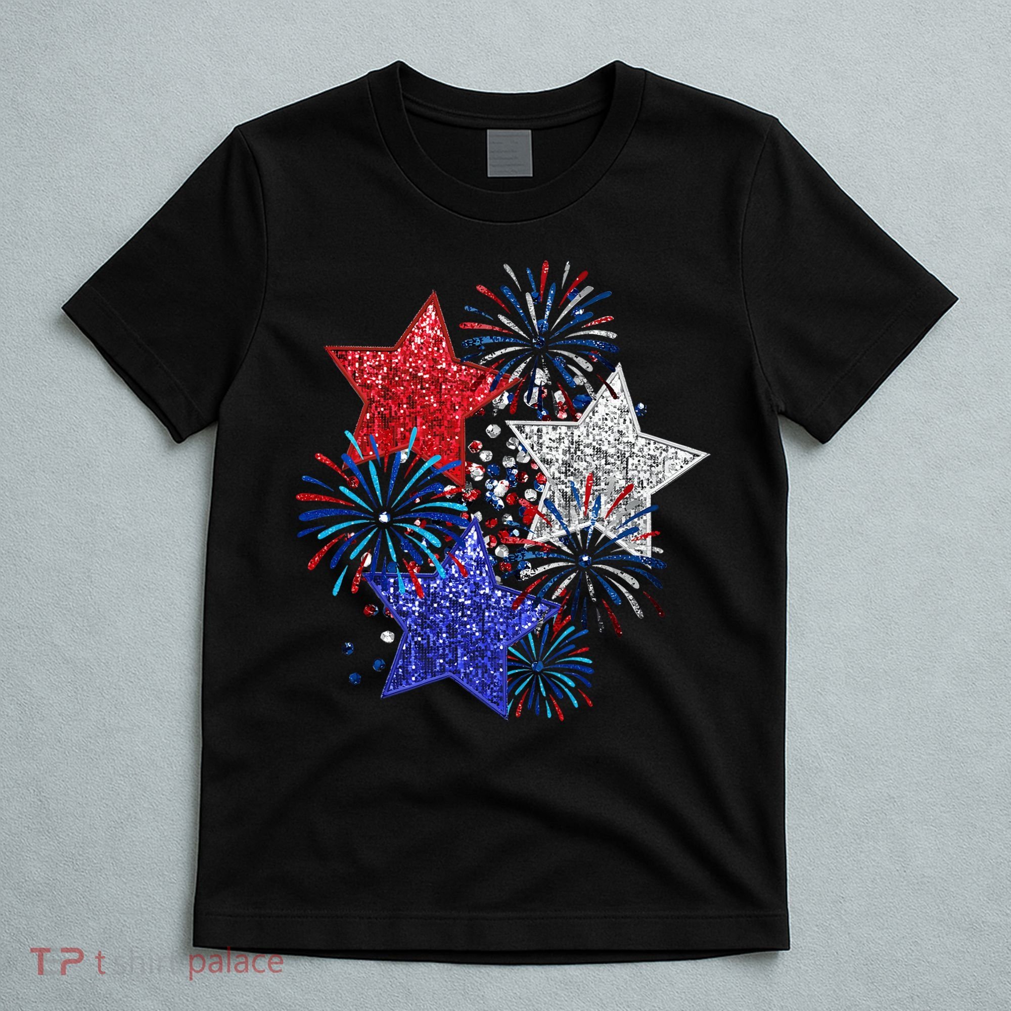 4th Of July Fireworks Stars Funny Cute 4th Of July T-Shirt