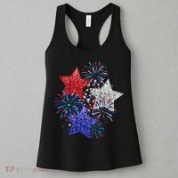 4th Of July Fireworks Stars Funny Cute 4th Of July Women's Tank Top thumb 3