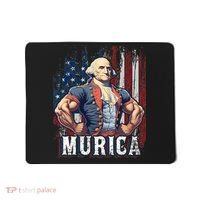 4th of July Patriotic Funny George Washington July 4th Mousepad thumb 0