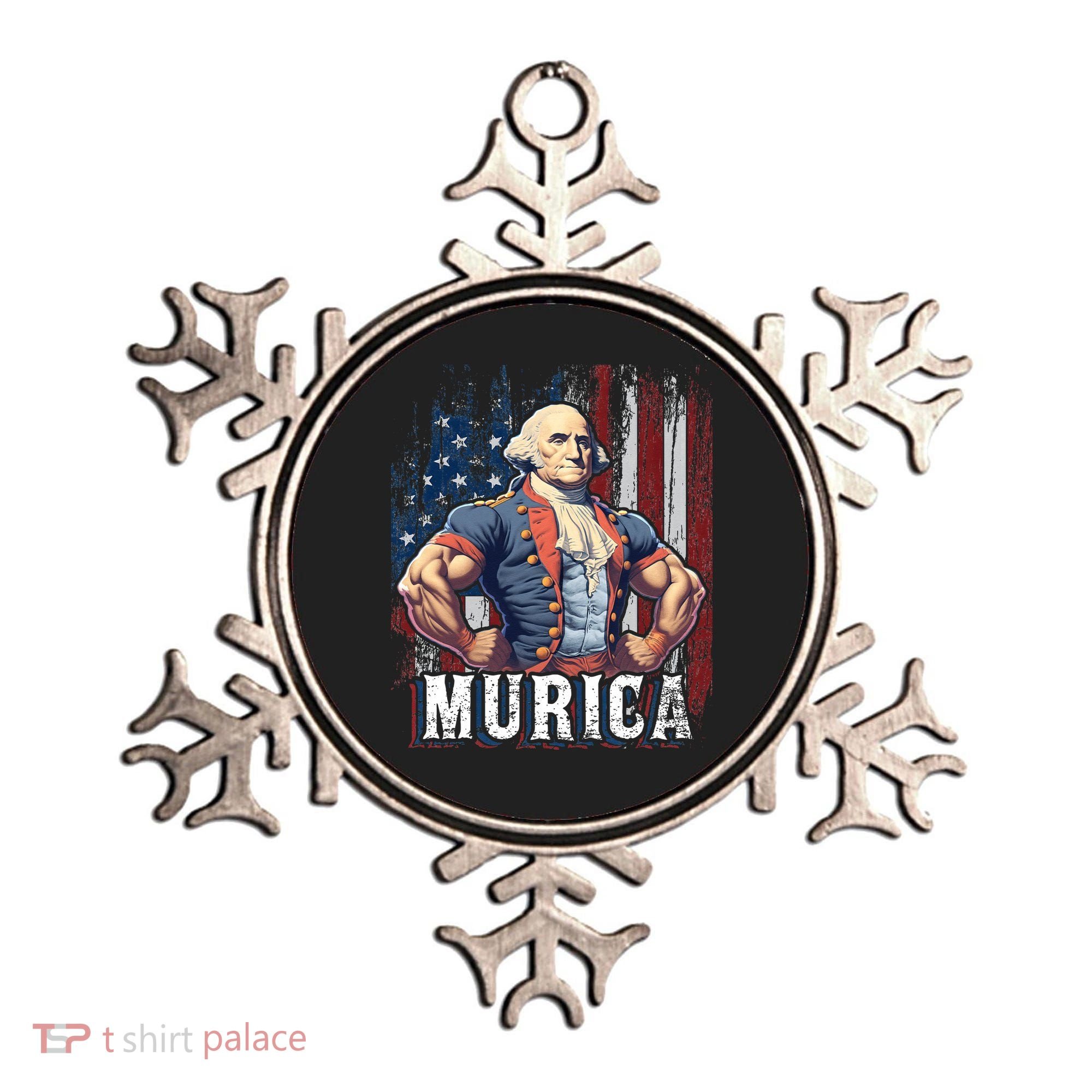 4th of July Patriotic Funny George Washington July 4th Ornament