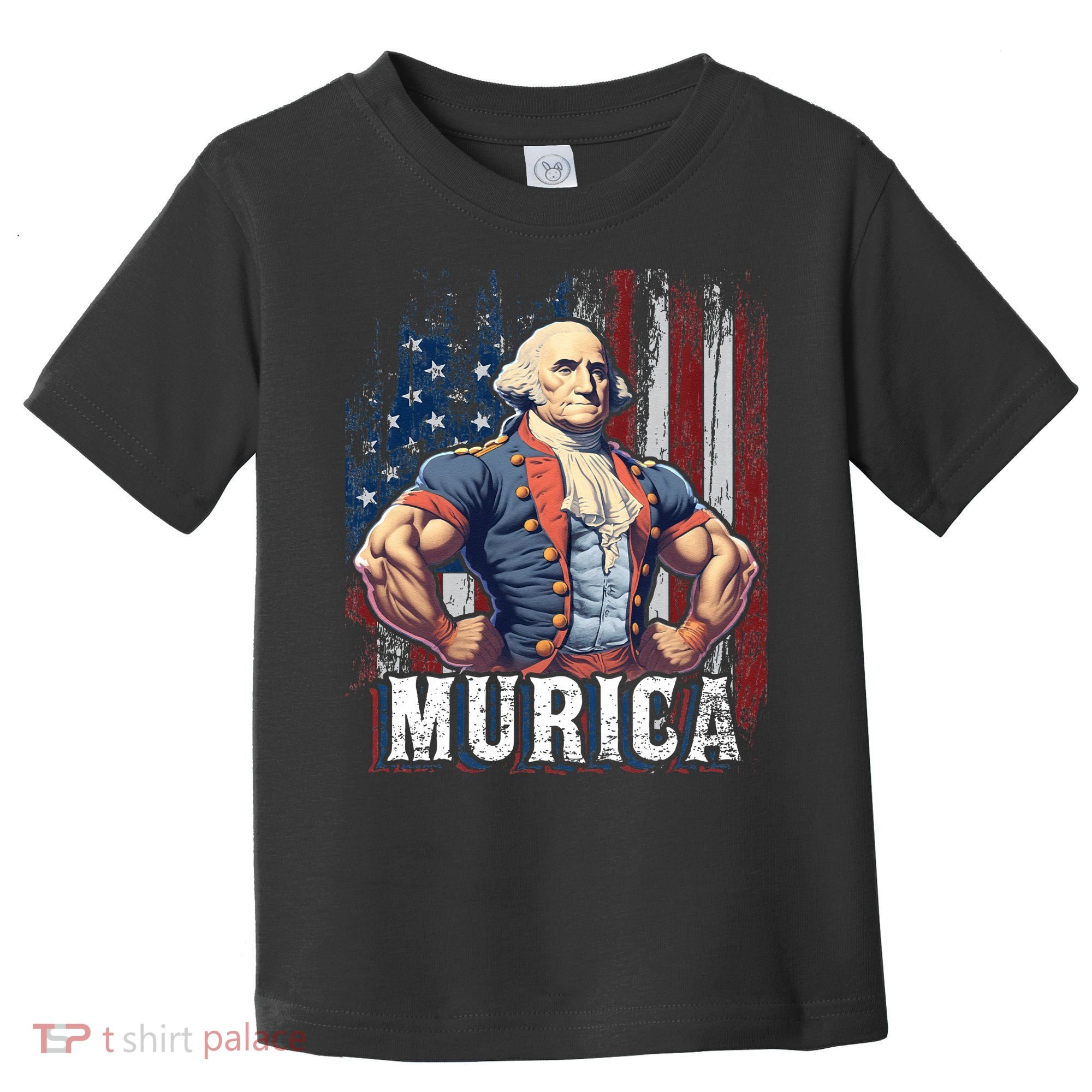 4th of July Patriotic Funny George Washington July 4th Toddler T-Shirt