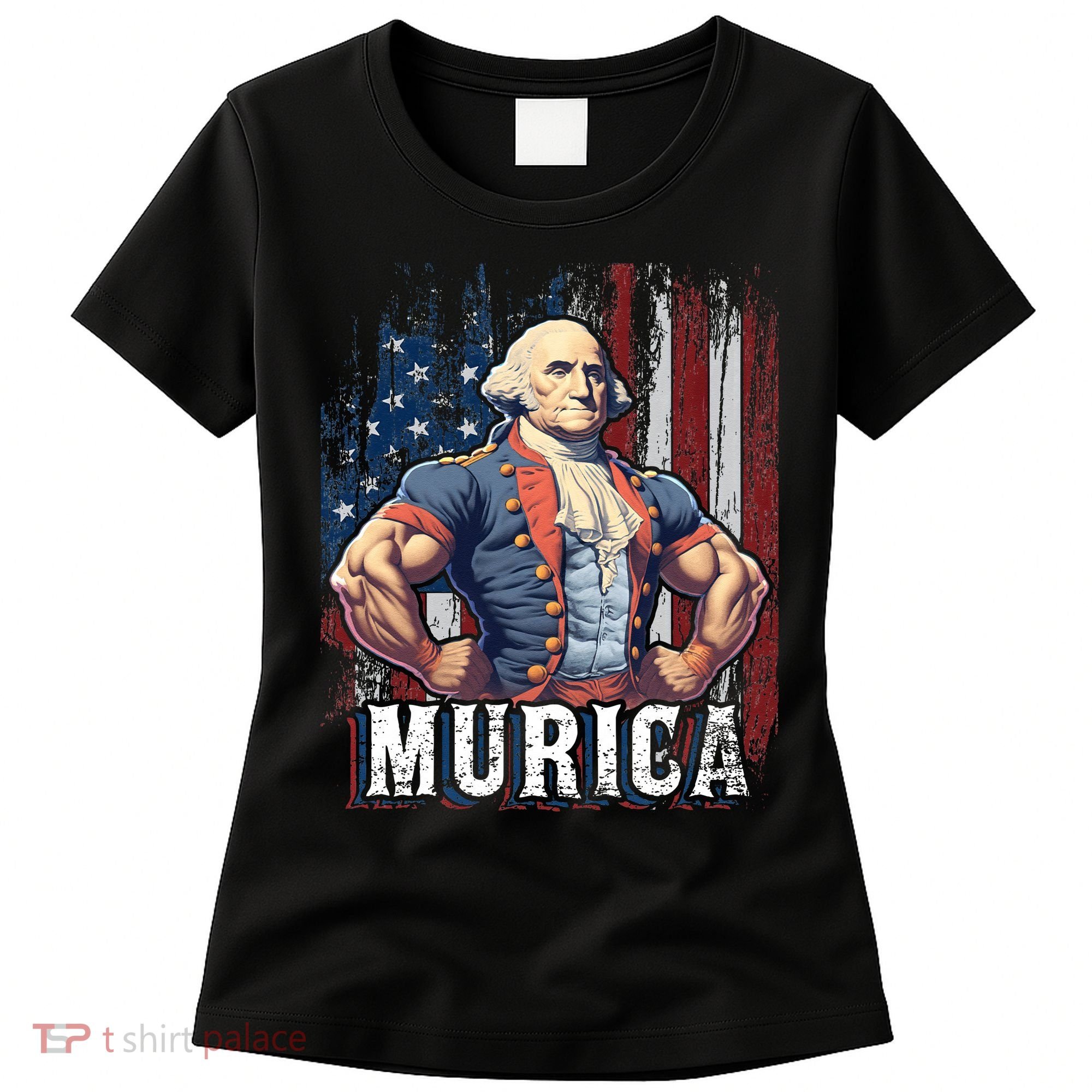 4th of July Patriotic Funny George Washington July 4th Women's T-Shirt