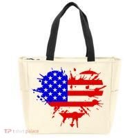 4th Of July USA Heart Tote Bag thumb 0