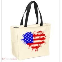 4th Of July USA Heart Tote Bag thumb 2