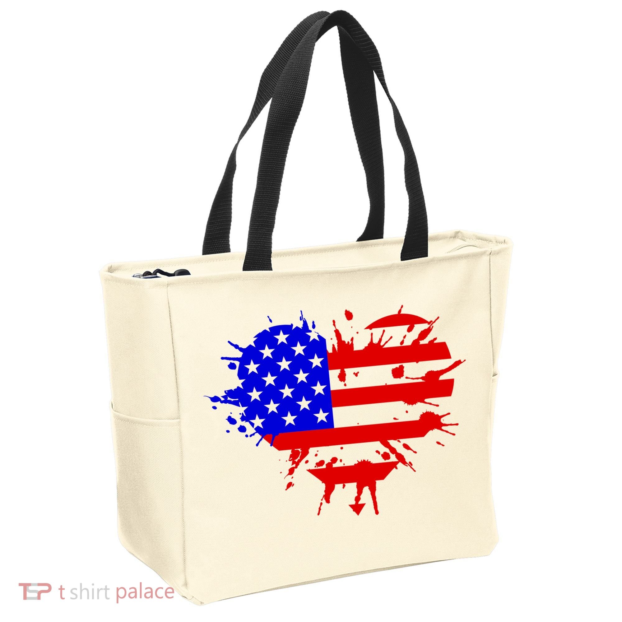 4th Of July USA Heart Tote Bag