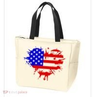 4th Of July USA Heart Tote Bag thumb 3