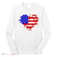 4th Of July USA Heart Long Sleeve Shirt thumb 0