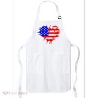 4th Of July USA Heart Apron thumb 0