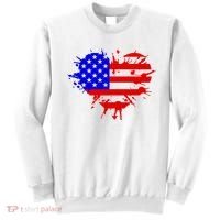 4th Of July USA Heart Sweatshirt thumb 0