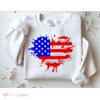 4th Of July USA Heart Sweatshirt thumb 2