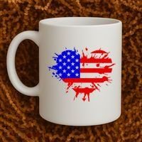4th Of July USA Heart Coffee Mug thumb 2
