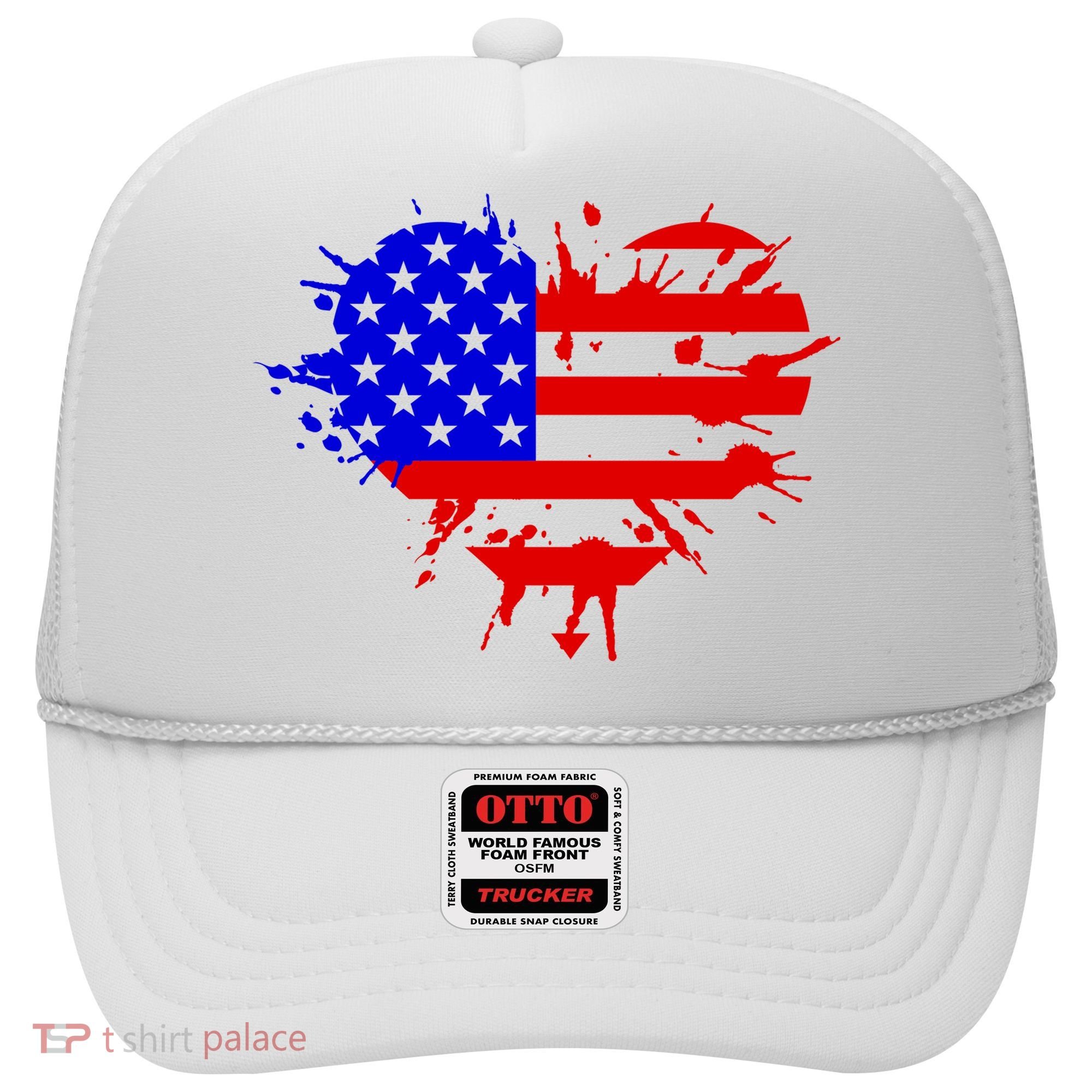 4th Of July USA Heart Hat