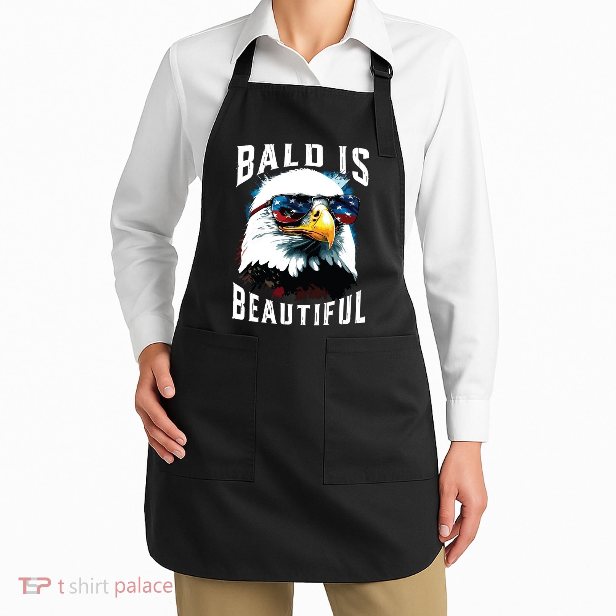 4th Of July Independence Day Bald Eagle Bald Is Beautiful Apron