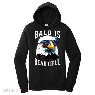 4th Of July Independence Day Bald Eagle Bald Is Beautiful Women's Hoodie