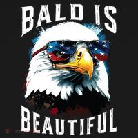 4th Of July Independence Day Bald Eagle Bald Is Beautiful Women's Hoodie thumb 2