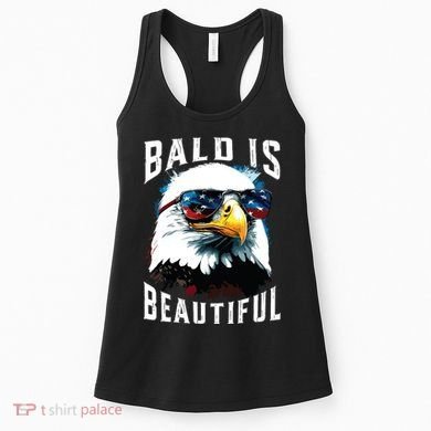 4th Of July Independence Day Bald Eagle Bald Is Beautiful Women's Tank Top
