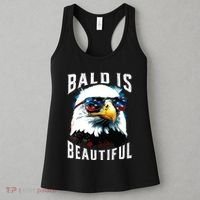 4th Of July Independence Day Bald Eagle Bald Is Beautiful Women's Tank Top thumb 3