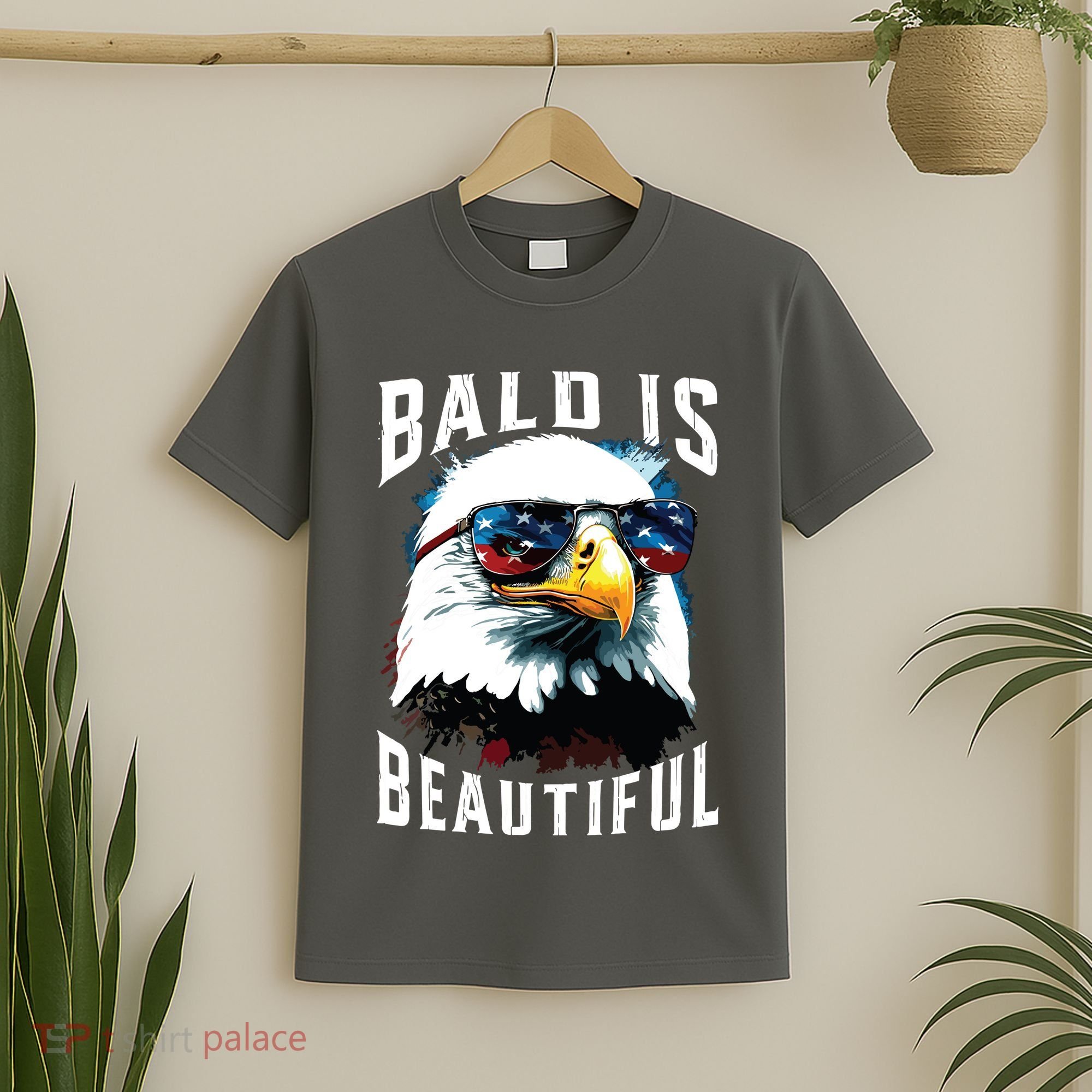4th Of July Independence Day Bald Eagle Bald Is Beautiful T-Shirt