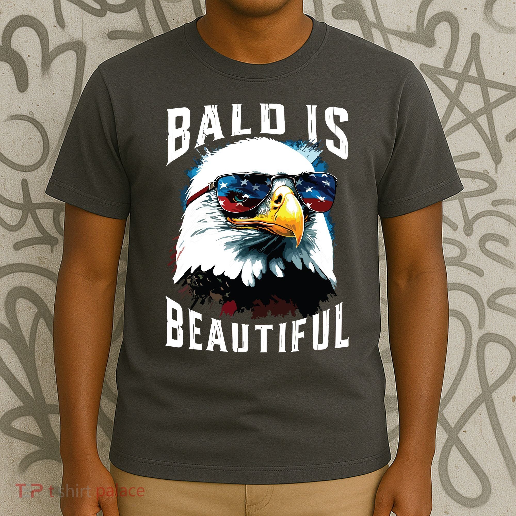 4th Of July Independence Day Bald Eagle Bald Is Beautiful T-Shirt