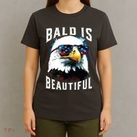 4th Of July Independence Day Bald Eagle Bald Is Beautiful T-Shirt thumb 4