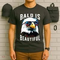 4th Of July Independence Day Bald Eagle Bald Is Beautiful T-Shirt thumb 6