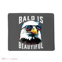 4th Of July Independence Day Bald Eagle Bald Is Beautiful Mousepad thumb 0