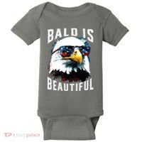 4th Of July Independence Day Bald Eagle Bald Is Beautiful Baby Bodysuit thumb 0