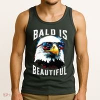 4th Of July Independence Day Bald Eagle Bald Is Beautiful Tank Top thumb 3