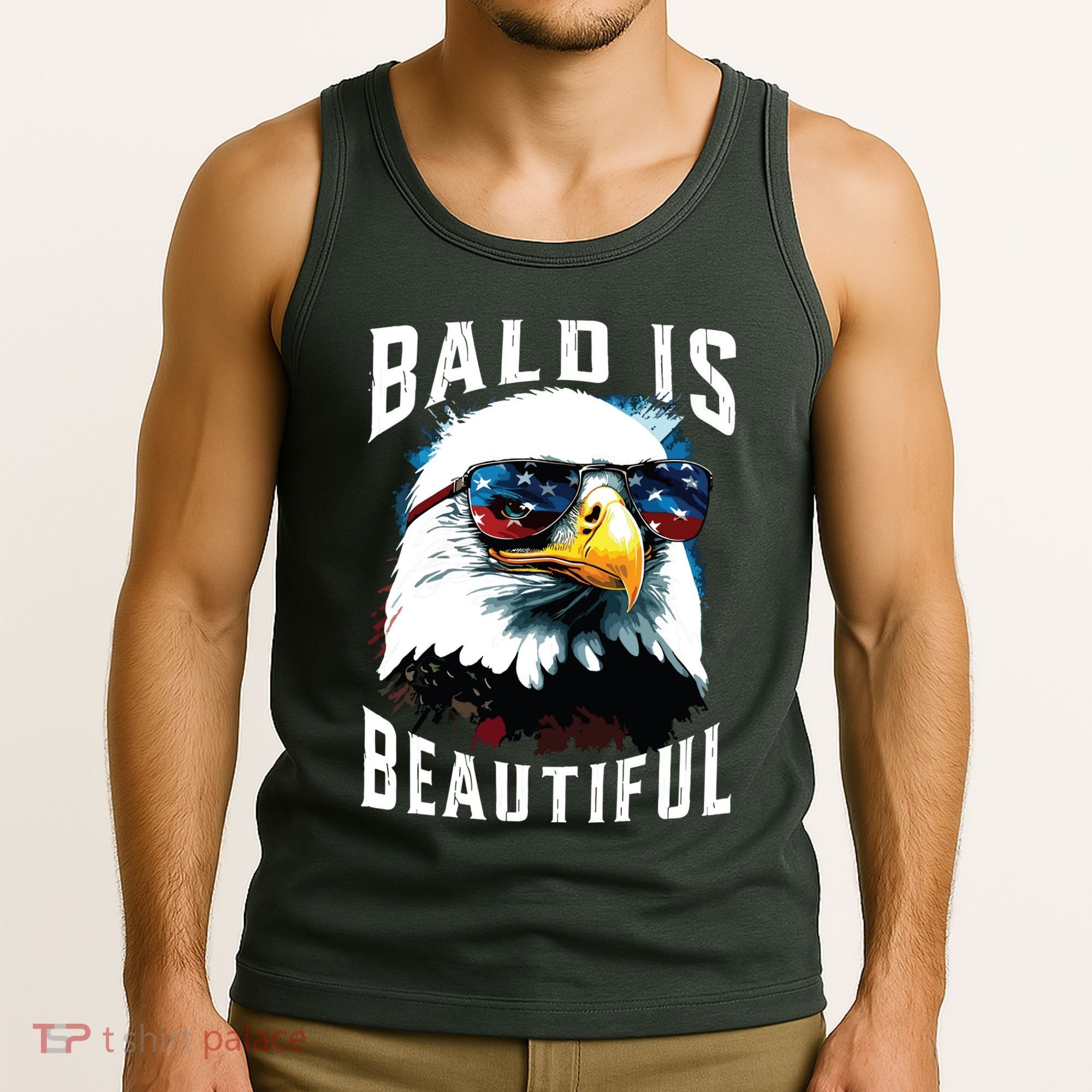 4th Of July Independence Day Bald Eagle Bald Is Beautiful Tank Top