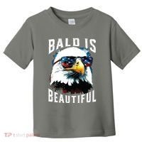 4th Of July Independence Day Bald Eagle Bald Is Beautiful Toddler T-Shirt thumb 0