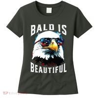 4th Of July Independence Day Bald Eagle Bald Is Beautiful Women's T-Shirt thumb 0